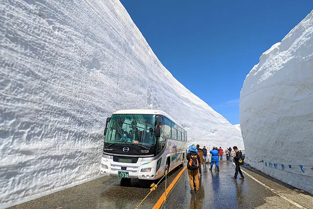 雪の大谷ウォーク（イメージ）©立山黒部アルペンルート