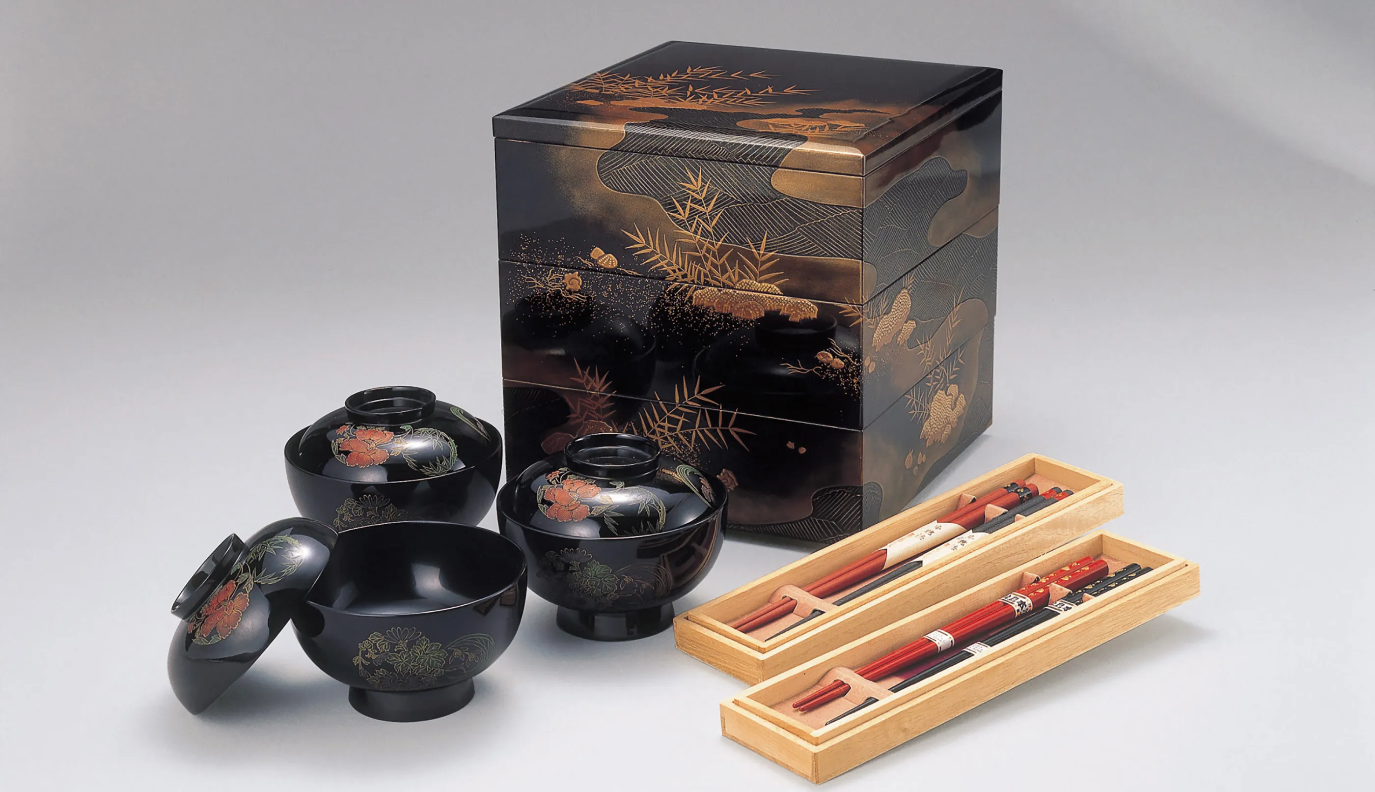 輪島塗り 漆　漆器 輪島塗高級漆器美品物入れ