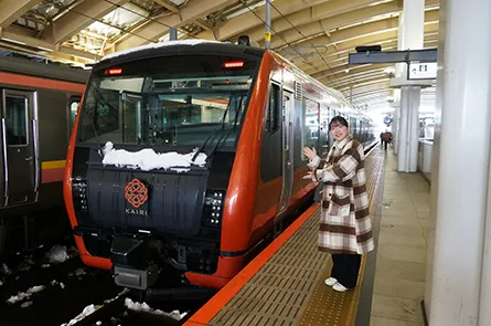 雪化粧をした海里