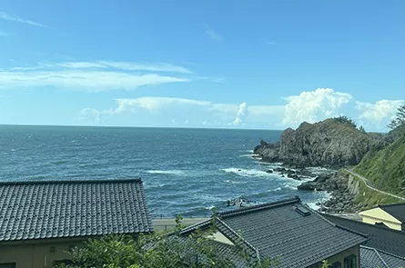 車窓からの風景(あつみ温泉－鶴岡間)
