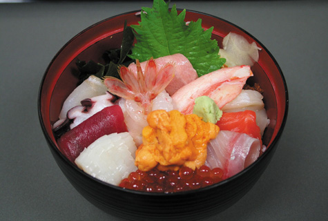 礼文島での昼食・海鮮丼(イメージ)