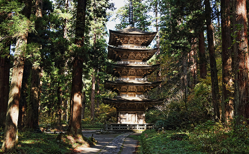 出羽三山 羽黒山五重塔（イメージ）
