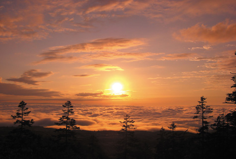 弥陀ヶ原ホテル・夕日(イメージ)