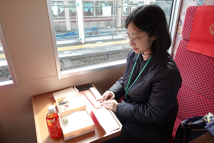 車内でのお弁当