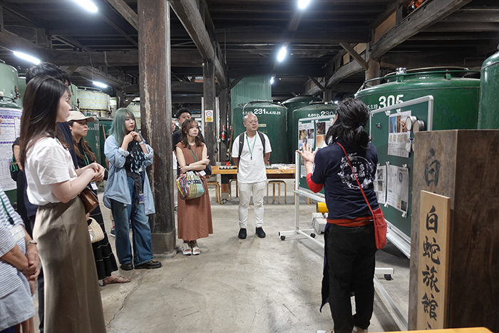 石川酒造での説明