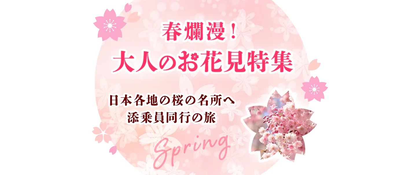 春爛漫！大人のお花見特集～日本各地の桜の名所へ～添乗員同行の旅